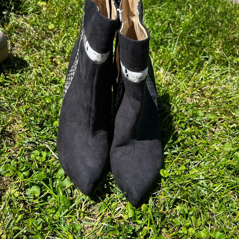 High heel booties size 8